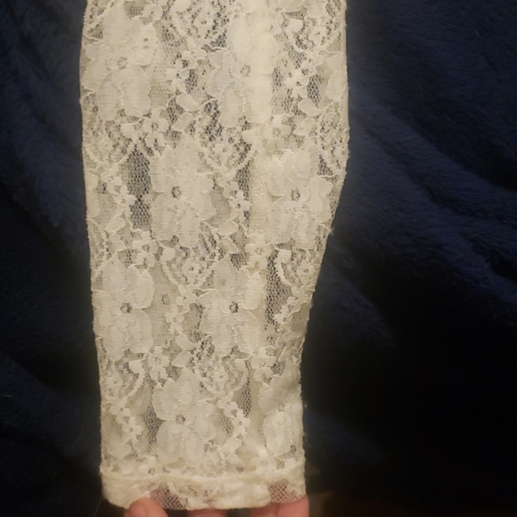 Express long sleeve lace shirt size small - Picture 3 of 5